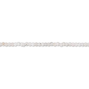 Bead, rainbow moonstone (natural / dyed), pink, 2x1mm hand-cut faceted rondelle, C grade, Mohs hardness 6 to 6-1/2. Sold per 13-inch strand.