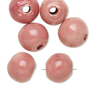 Beads Porcelain / Ceramic Pinks