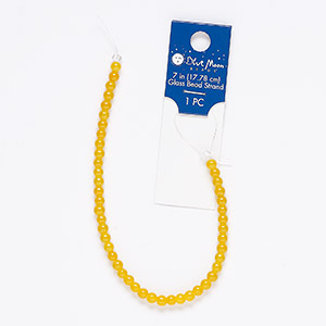 Beads Glass Yellows
