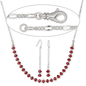 Jewelry Sets Crystal Reds