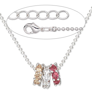 Other Necklace Styles Cubic Zirconia Multi-colored