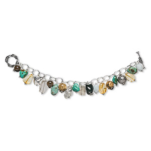 Bracelets Mixed Gemstones Multi-colored