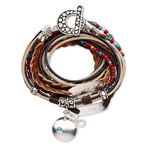 Other Bracelet Styles Leather and Leatherette Multi-colored