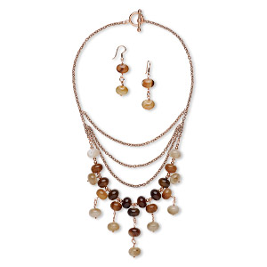 Jewelry Sets Copper Plated/Finished Multi-colored
