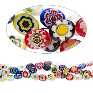 Beads Millefiori Mixed Colors
