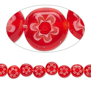 Beads Millefiori Reds
