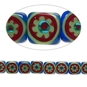Beads Millefiori Multi-colored