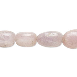 Bead, kunzite (natural), small hand-cut nugget with 0.4-1.4mm hole, Mohs hardness 6-1/2 to 7. Sold per 8-inch strand.
