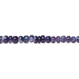 Bead, purple opal (natural), shaded, 4x2mm-5x4mm hand-cut rondelle with 0.4-1.4mm hole, B- grade, Mohs hardness 5 to 6-1/2. Sold per 17-inch strand.