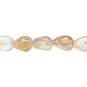 Beads Grade C Golden Rutilated Quartz