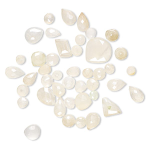 Bead mix, yellow chalcedony (dyed / coated), pale, 5x3mm-15mm hand-cut top- and center-drilled mixed shapes with 0.4-1.4mm hole, C+ grade, Mohs hardness 6-1/2 to 7. Sold per 1-ounce pkg, approximately 60-70 beads.
