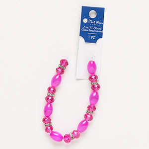Beads Glass Pinks