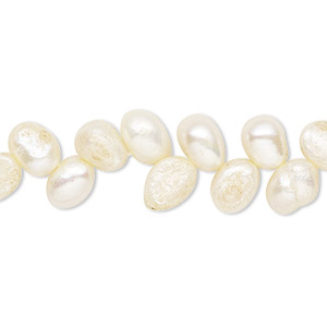 Pearl, cultured freshwater (dyed), lemon, 8x6mm-9x7mm herringbone-drilled flat-sided rice with 0.4-0.6mm hole, D grade, Mohs hardness 2-1/2 to 4. Sold per 15-inch strand.