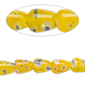 Beads Millefiori Yellows
