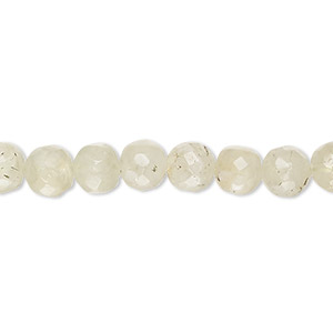 Bead, prehnite (natural), 5-7mm hand-cut faceted round, C+ grade, Mohs hardness 6 to 6-1/2. Sold per 14-inch strand, approximately 55 beads.