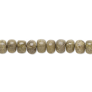 Bead, epidote (natural), 7x4mm hand-cut rondelle, B grade, Mohs hardness 6-7. Sold per 14-inch strand, approximately 80 beads.