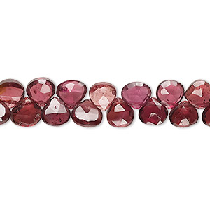 Bead, garnet (dyed), 4mm hand-cut round, B- grade, Mohs hardness 7 to  7-1/2. Sold per 15-1/2 to 16 strand. - Fire Mountain Gems and Beads