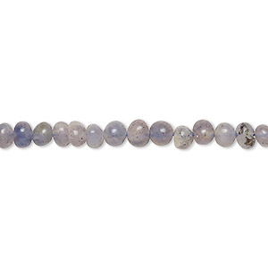 Bead, iolite (natural), light to medium, mini hand-cut pebble, Mohs hardness 7 to 7-1/2. Sold per 13-inch strand, approximately 100 beads.
