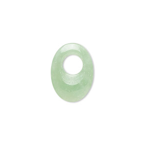 Component, jadeite (dyed/waxed), light to medium, 18x13mm-18x14mm go-go oval. Sold individually.
