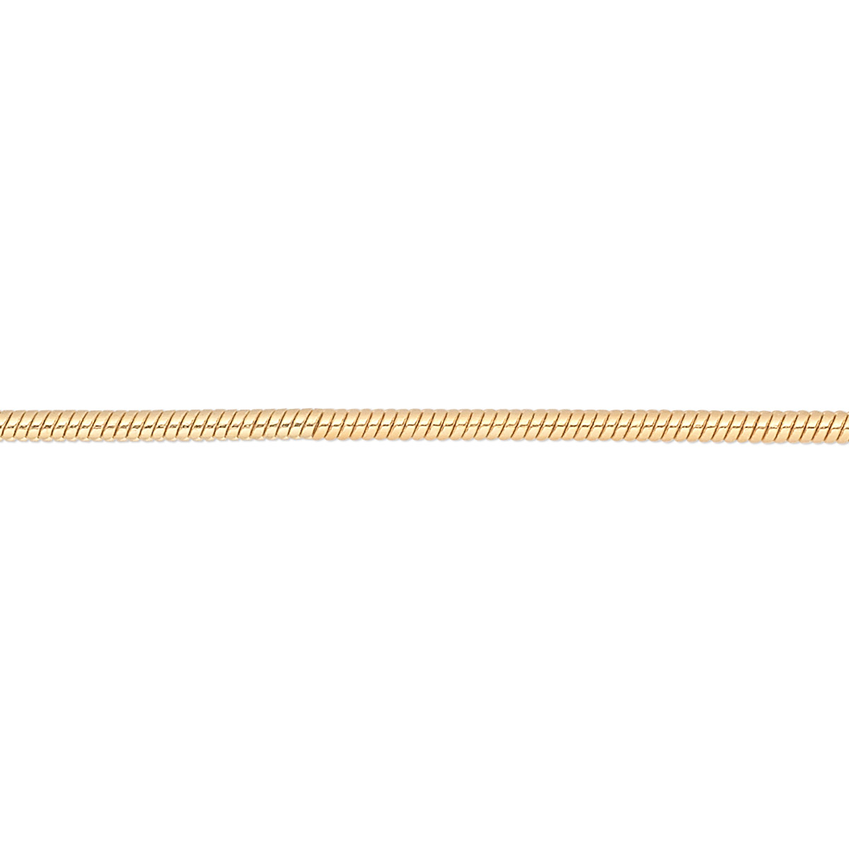 Chain, gold-finished brass, 1.5mm snake, 36 inches with 1-inch extender ...