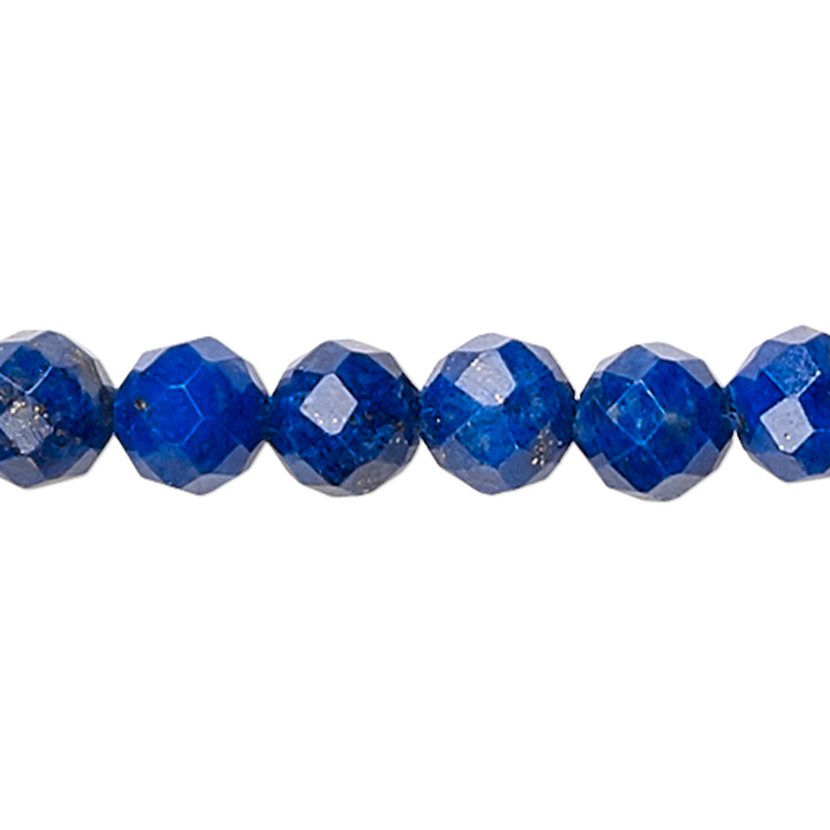 Bead Lapis Lazuli Natural 4mm Faceted Round A Grade Mohs