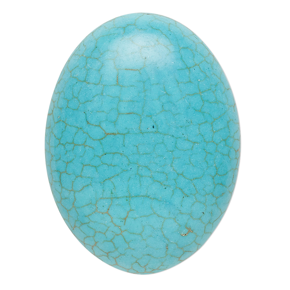 Cabochon Turquoise Resin Imitation 40x30mm Calibrated Oval With