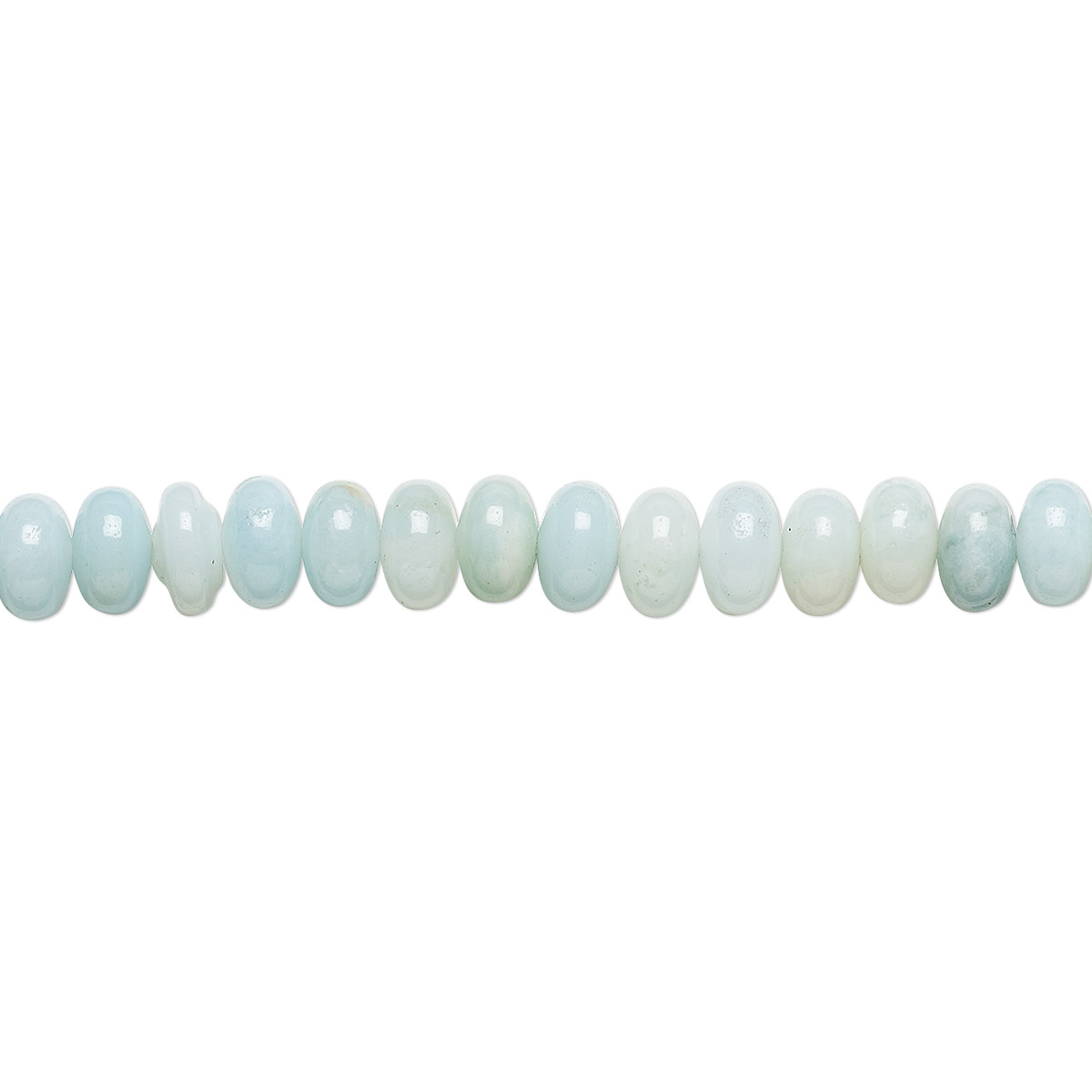 Bead, amazonite (natural), 6x4mm rondelle, B grade, Mohs hardness 6 to ...