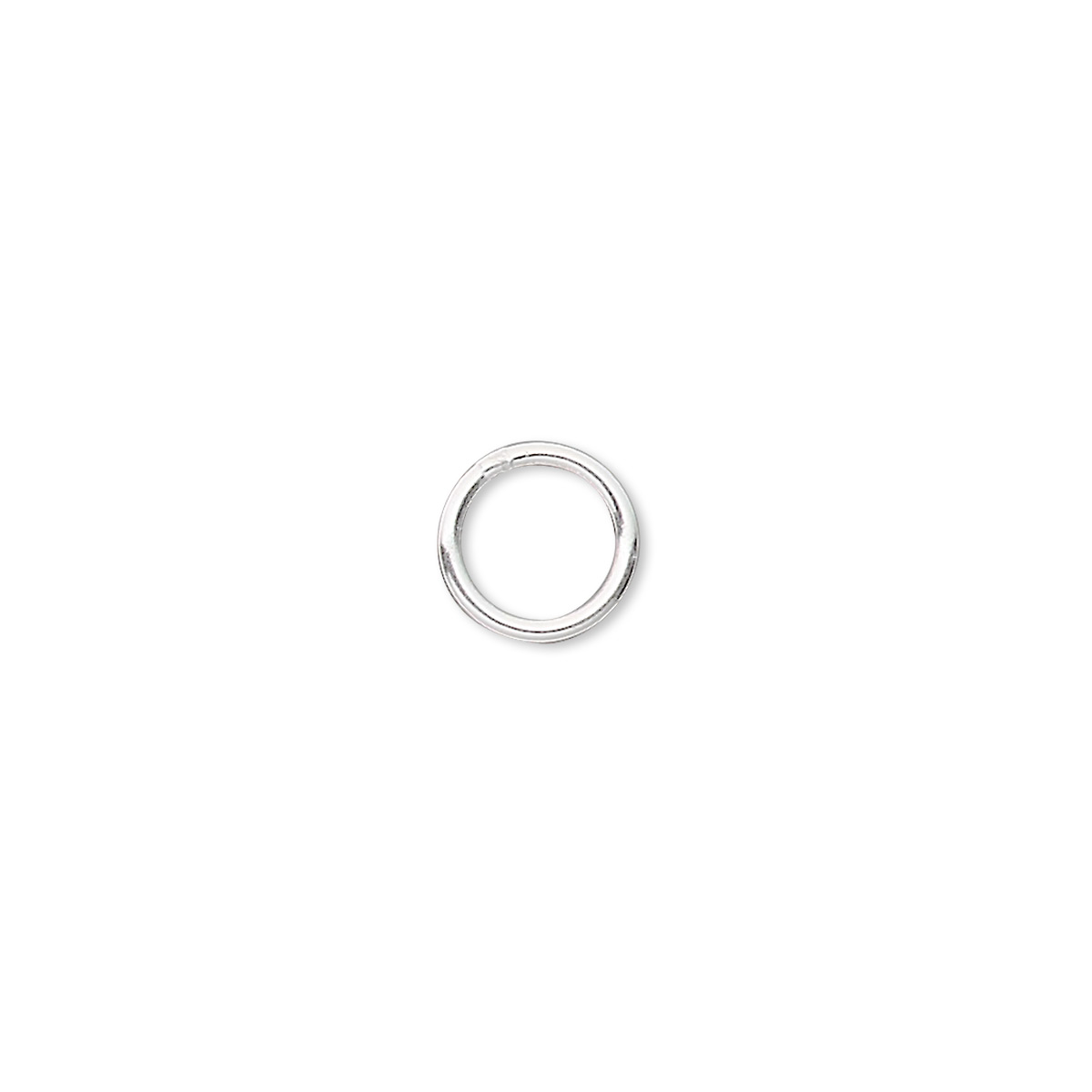Jump ring, sterling silver-filled, 8mm soldered round, 6.2mm inside ...