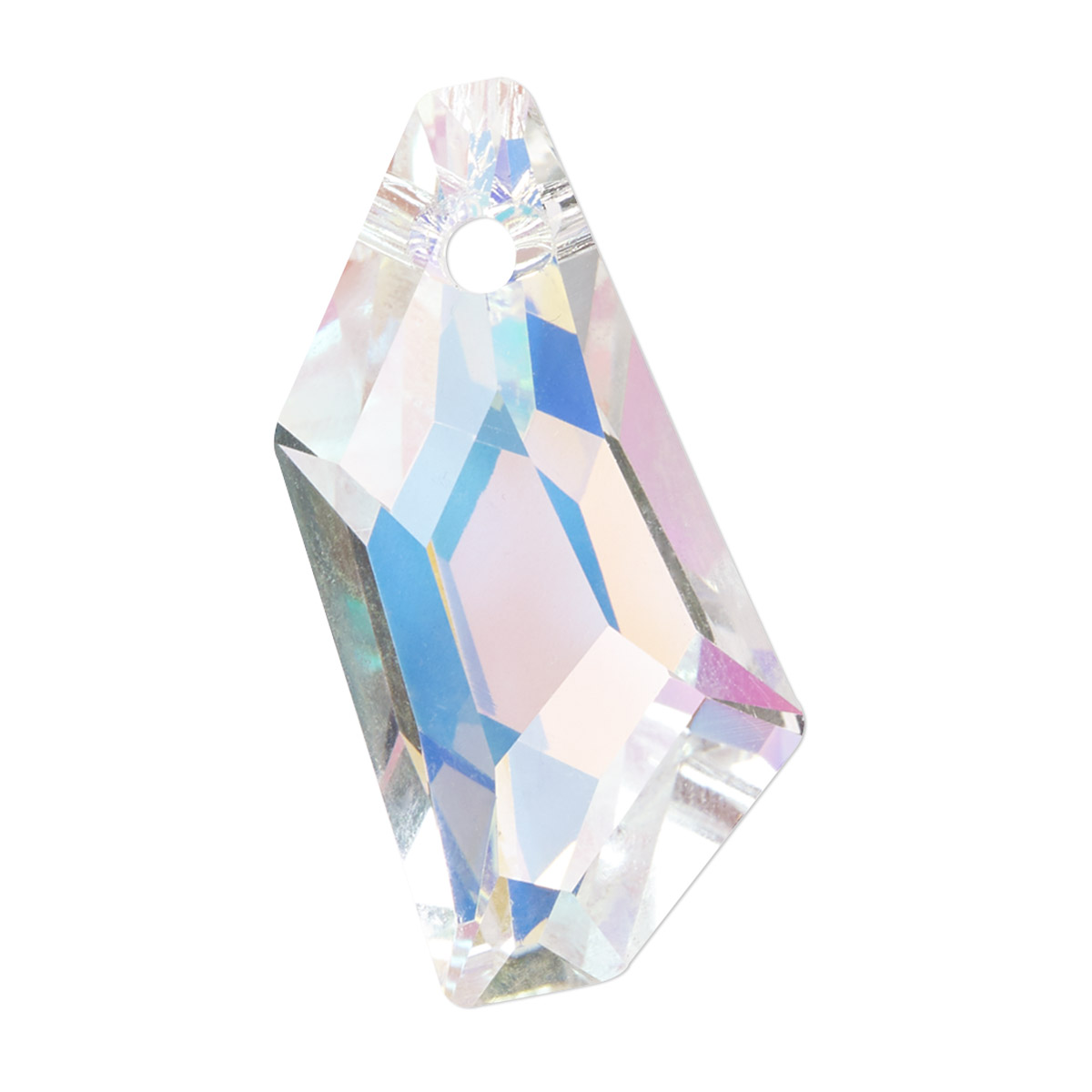 Focal, Celestial Crystal®, transparent crystal AB, 36x21mm faceted ...
