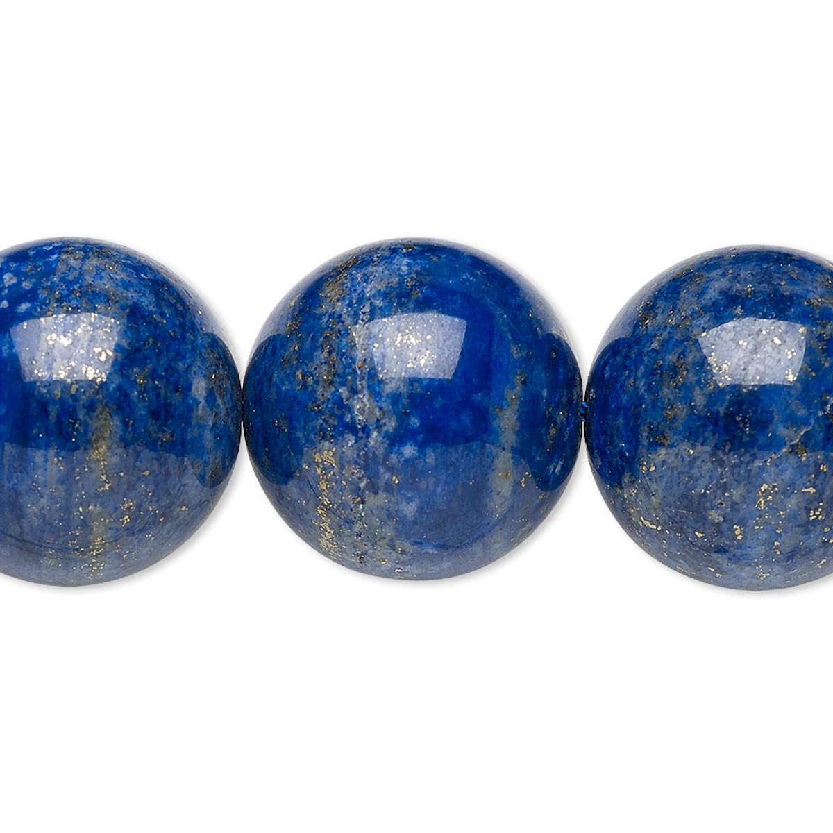 Bead Lapis Lazuli Natural 17 18mm Round C Grade Mohs Hardness 5