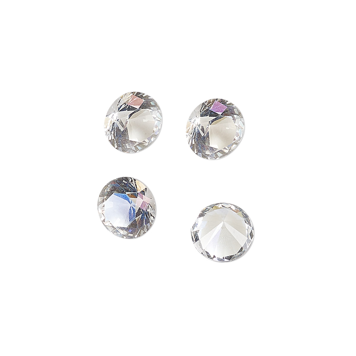 Chaton, Crystal Passions® crystal rhinestone, crystal clear, SS38 ...